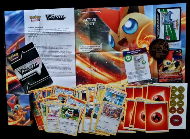 V Battle Deck Victini Vs Gardevoir What S In The Box Coded Yellow