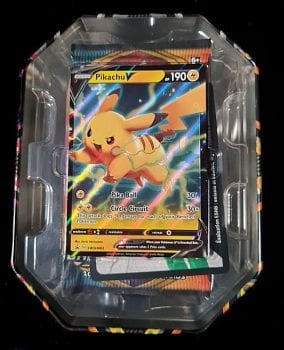 Pikachu V power tin