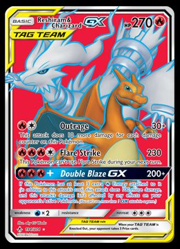 194/214 Reshiram and Charizard GX