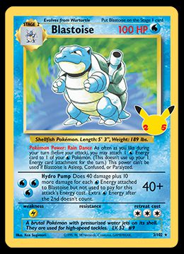 2/102 Blastoise Celebrations