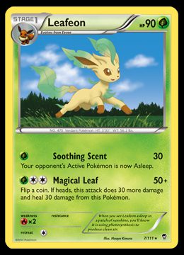 Leafeon Pokédex 470 & Card List - Coded Yellow