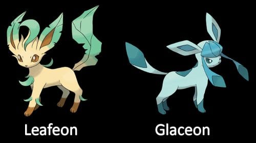 Leafeon and Glaceon