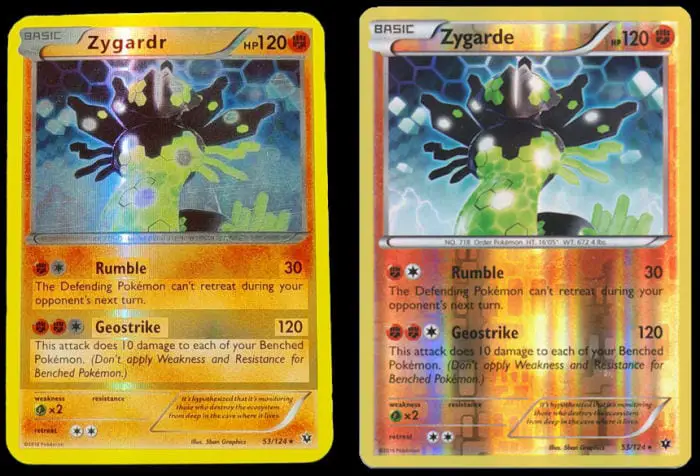 Text and Font on Fake Pokémon Cards