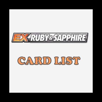 Ruby and Sapphire card list