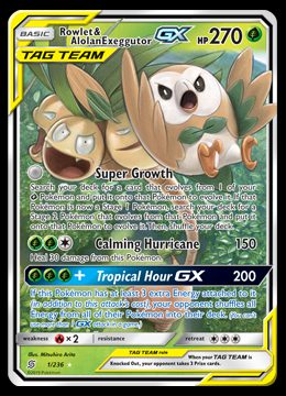 1/236 Rowlet & Alolan Exeggutor GX