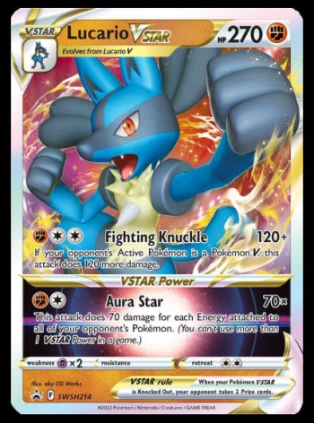 Lucario VSTAR Premium Collection Box - Coded Yellow