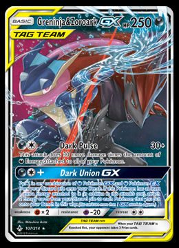 107/214 Greninja and Zoroark GX