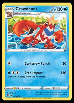 033/172 Crawdaunt