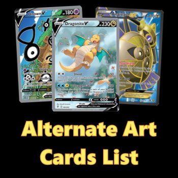 Complete Alternate Art Cards List