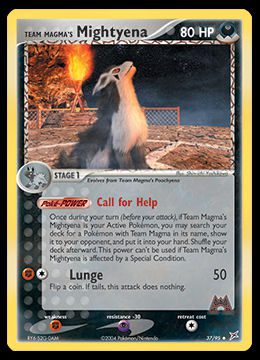 37/95 Team Magma's Mightyena