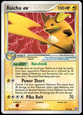 97/106 Raichu ex