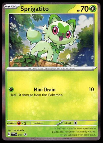 Sprigatito Pokédex 0906 & Card List with Images - Coded Yellow