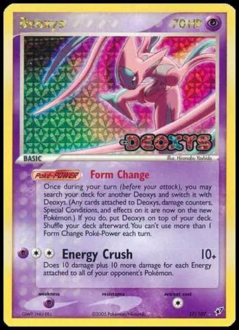 EX Deoxys Reverse Holo