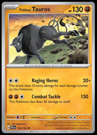 108/193 Paldean Tauros