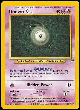 60/105 Unown Z