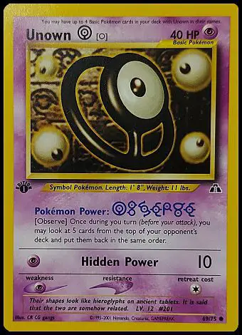 69/75 Unown O