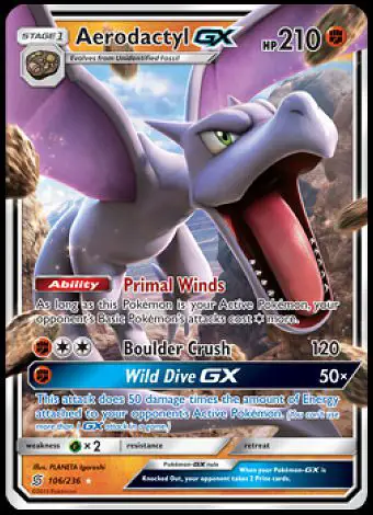 106/236 Aerodactyl GX