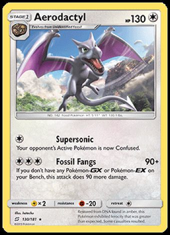 Aerodactyl Pokédex 0142 & Card List with Images - Coded Yellow