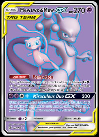 222/236 Mewtwo & Mew GX