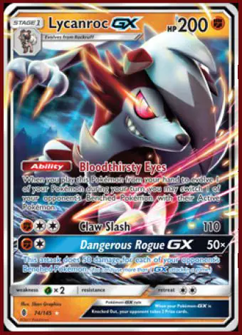 70/145 Lycanroc GX