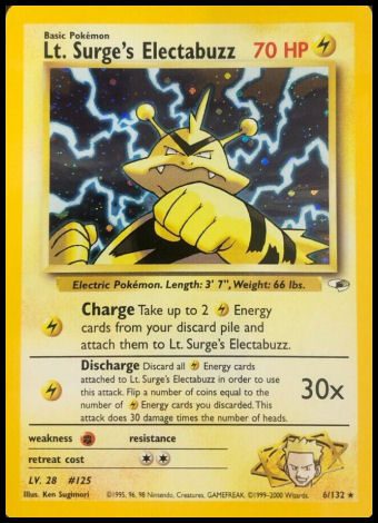 6/132 Lt. Surge's Electabuzz