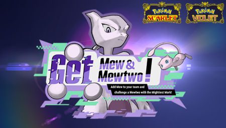 Scarlet and Violet Mew and Mewtwo