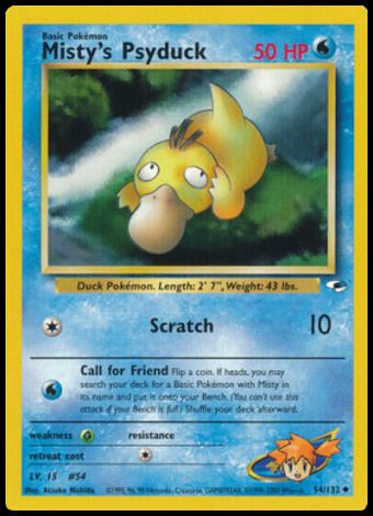 54/132 Misty's Psyduck