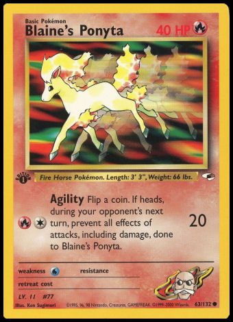 63/132 Blaine's Ponyta