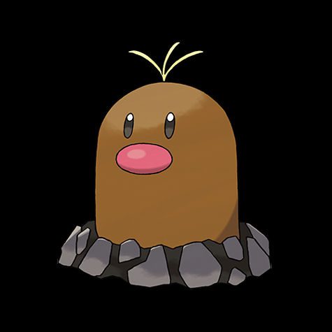 Diglett Pokédex 0050 & Card List with Images - Coded Yellow