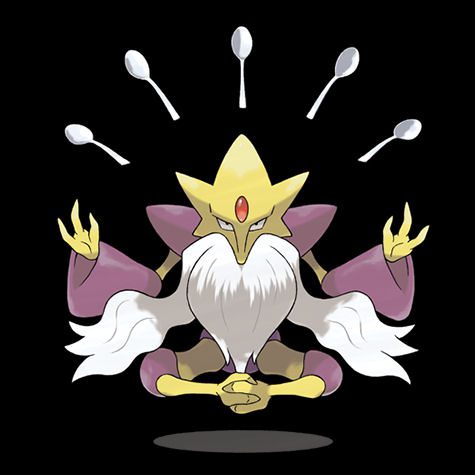 Alakazam Pokédex 0065 & Card List with Images - Coded Yellow