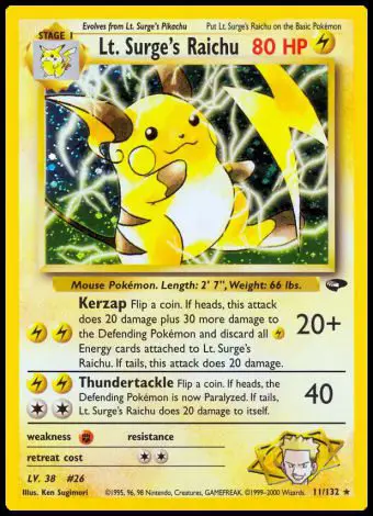 11/132 Lt Surge's Raichu