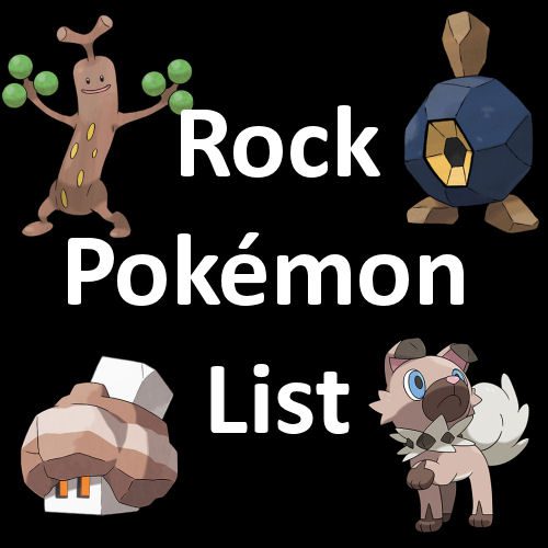 Complete Rock Pokémon List with Info & Images - Coded Yellow