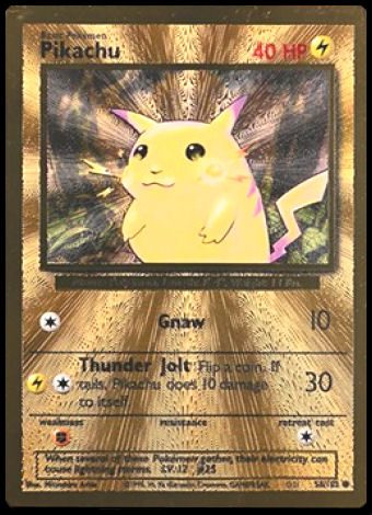 Celebrations Gold Metal Pikachu