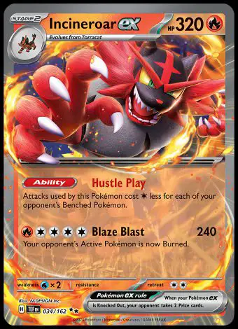 034/162 Incineroar ex