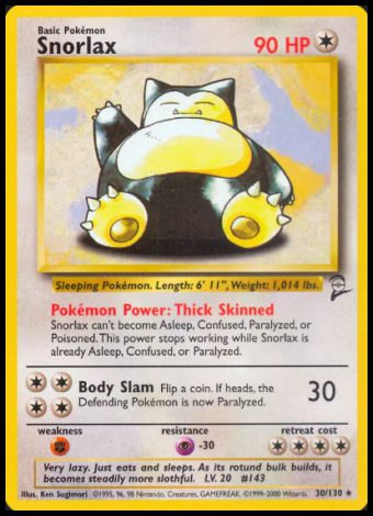 30/130 Snorlax