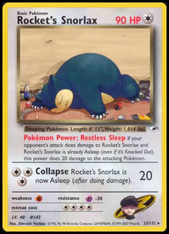 33/132 Rocket's Snorlax