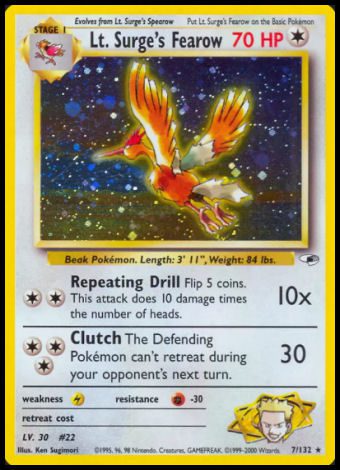 7/132 Lt Surge's Fearow