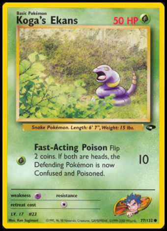 77/132 Koga's Ekans