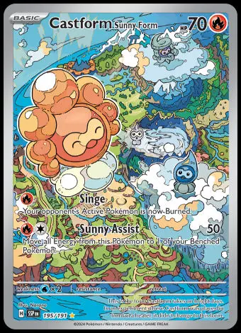 195/191 Castform Sunny Form