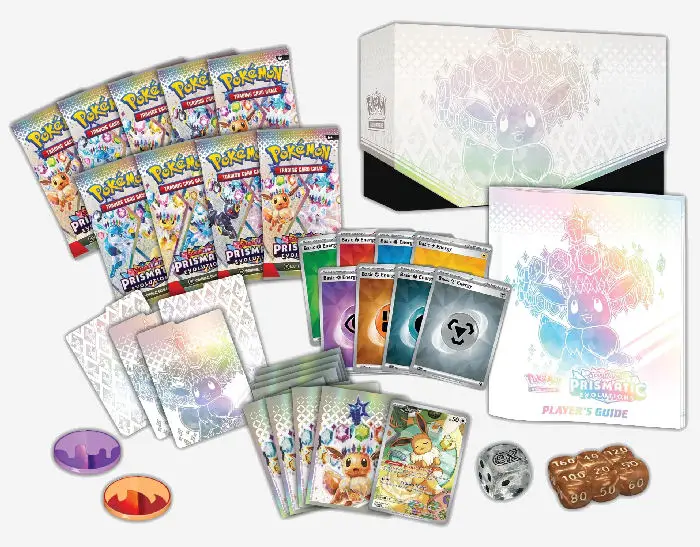 Prismatic Evolutions ETB contents